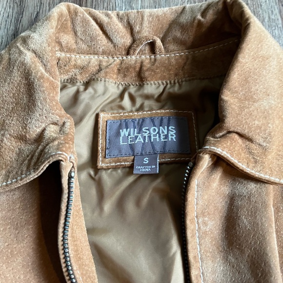 EUC Wilson’s Leather Tan Suede Zip Front Jacket - Picture 5 of 11